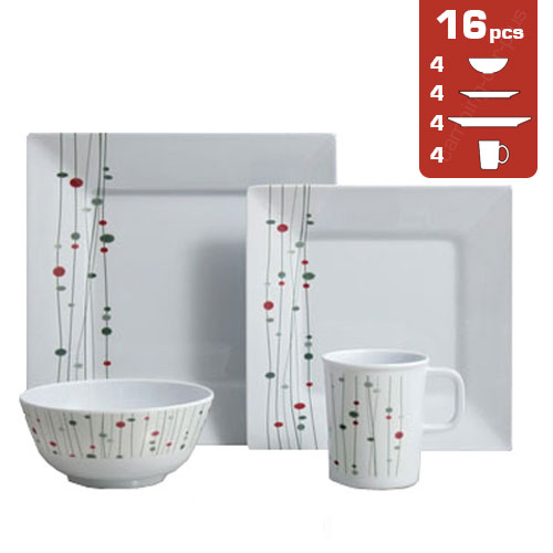 Lot de vaisselle Mlamine Lina