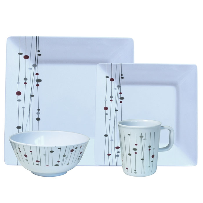 Lot de vaisselle Mlamine Lina
