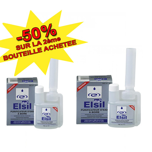 Purificateur d'eau Elsil 100ml par 2