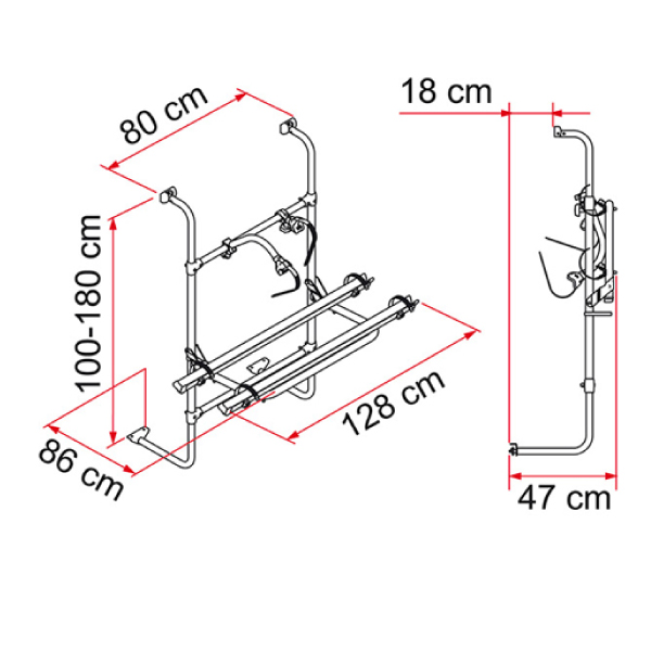 Porte-vlos FIAMMA Caravan Universal