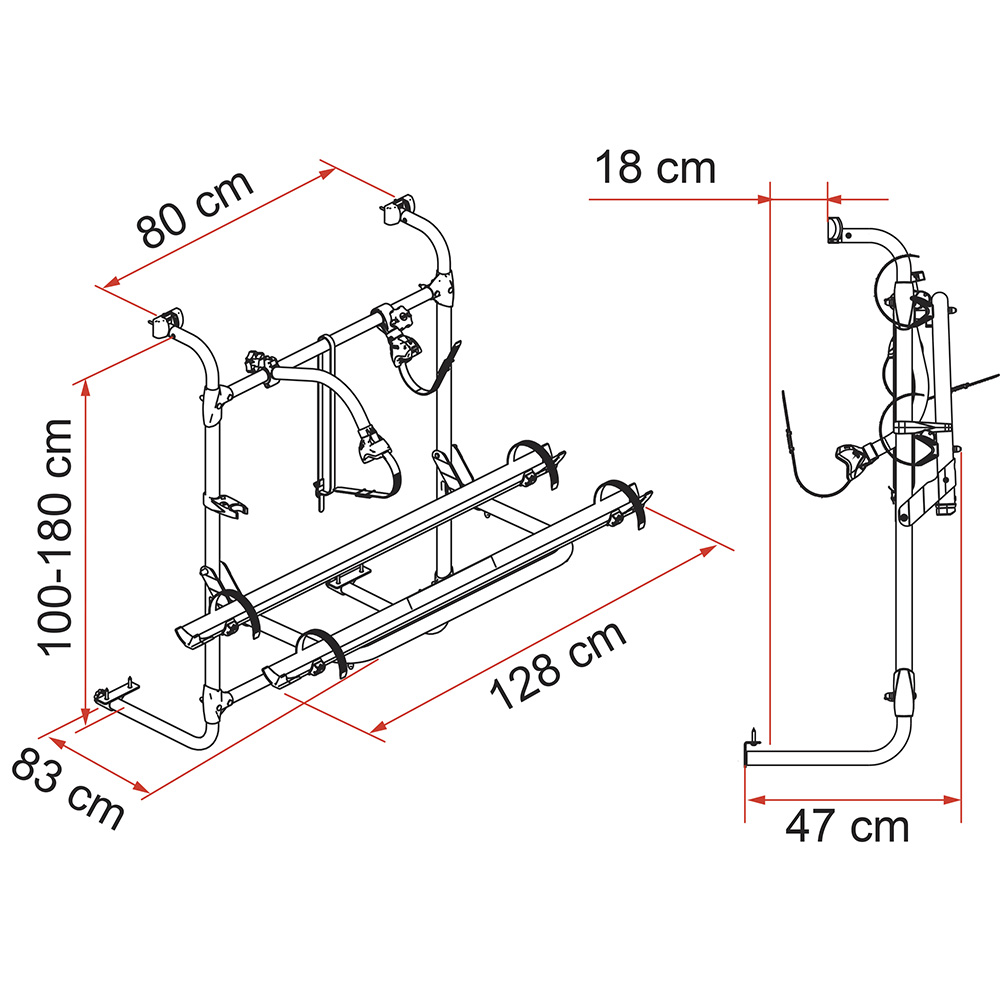 Porte-v�los FIAMMA Carry-Bike Caravan Universal