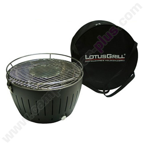 Barbecue Lotus noir  charbon de bois