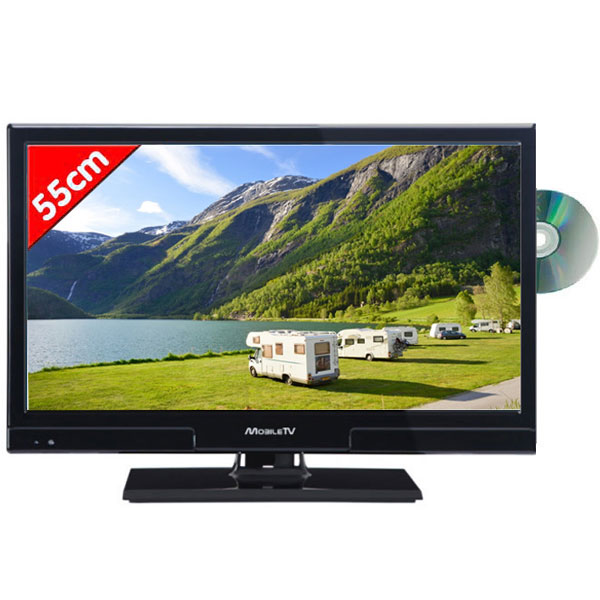 Tlvision TV HD LED DVD 55cm Mobile TV