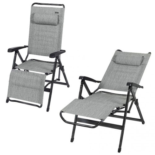 Fauteuil Relax alu Titane TRIGANO
