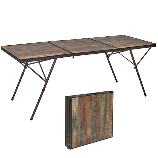 Table aluminium 6 personnes VIA MONDO - table pliante camping-car