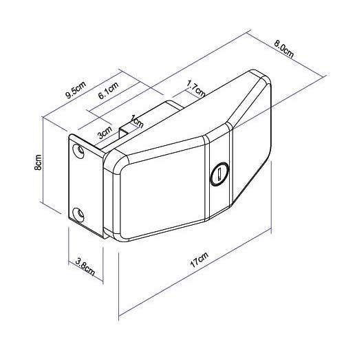 Serrure  cls Thule Door Frame Lock
