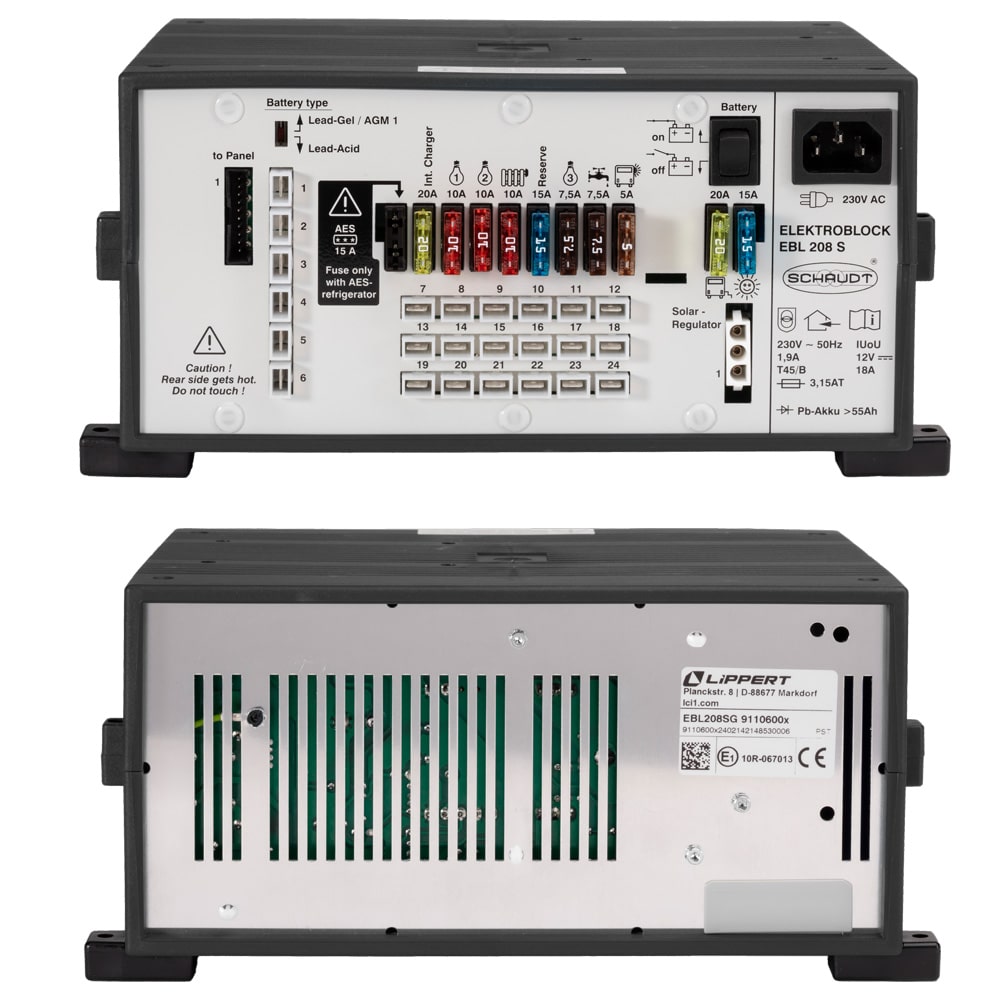 Transformateur SCHAUDT LIPPERT EBL 208S avec panneau LT453
