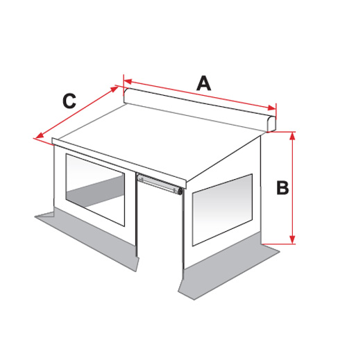 PRIVACY ROOM FIAMMA 3M MEDIUM