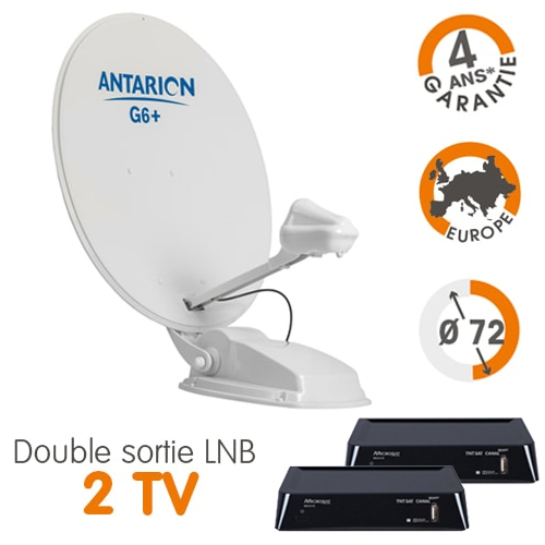 Antenne Sat auto Antarion 2 ttes G6+ 2 dmos