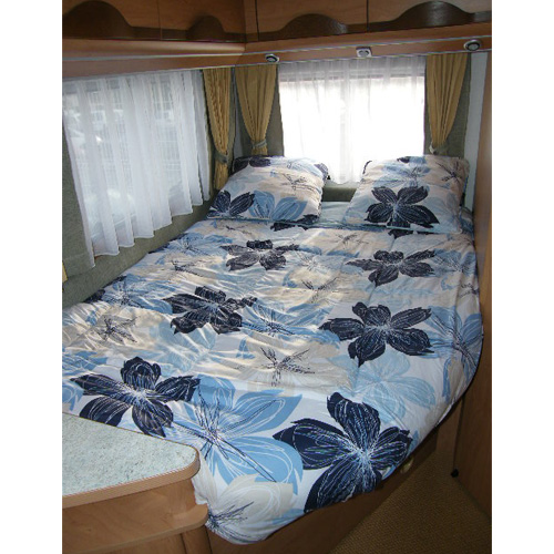 couchage lit tout fait - Lit tout fait 160x210 ethnique pour votre camping  car ou caravane