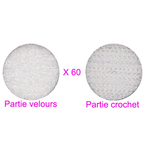 Pastilles velcro adhsives 