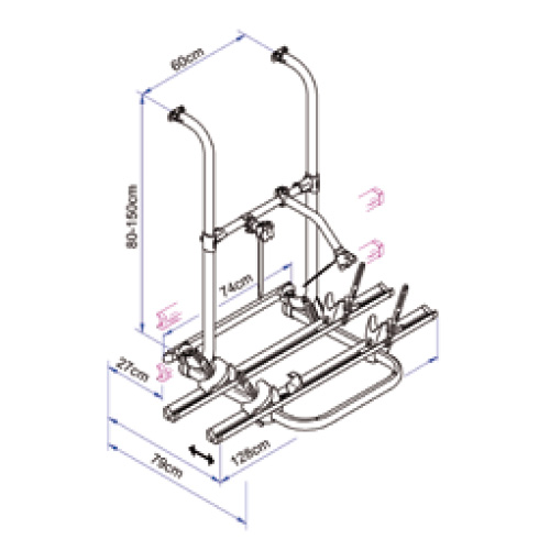 Porte vlo ELITE FH THULE 2/3/4