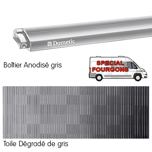 Store Dometic PR2000 3m75 avec fixations Ducato aprs 2007 ANODIS