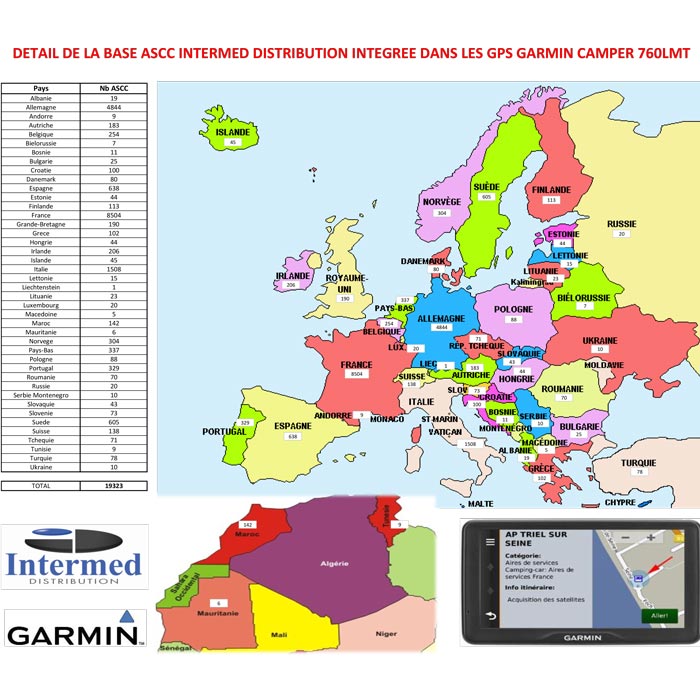 DESTOCKAGE Pack GPS Garmin Camper 760 LMT-D