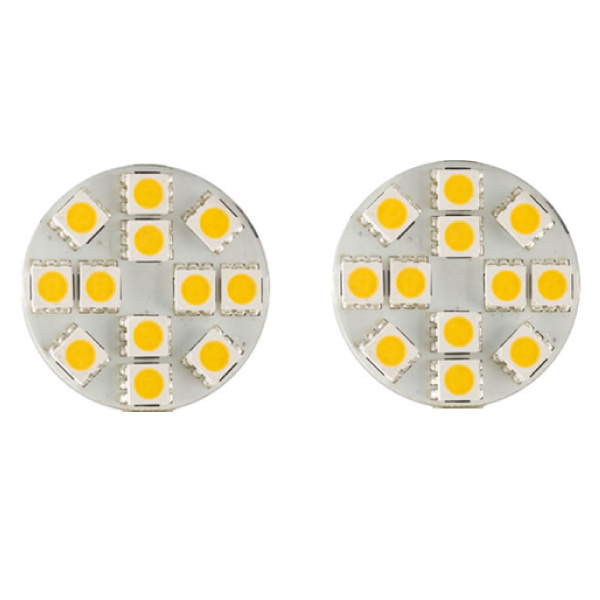 Lot 2 Ampoules LED G4 280 Lumens 1,9W 28mm fiches AR