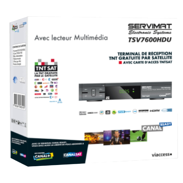 Demodulateur HD Satellite Servimat TSV7600HDU