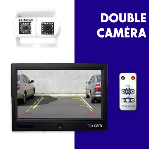 Camra de recul double IDCAM 710DWB + cran 7 pouces
