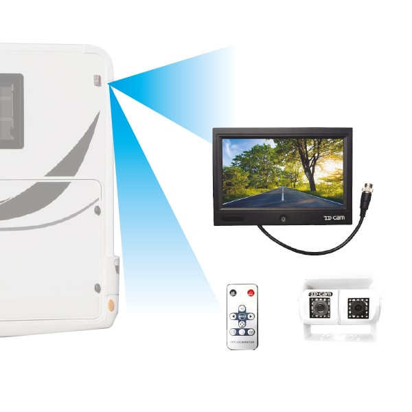 Camra de recul double IDCAM 710DWB + cran 7 pouces