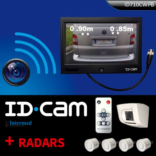 Camra de recul IDCAM 710CWPB avec radars + cran 7 pouces