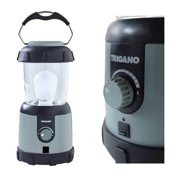 Lampe LED Trigano rechargeable étanche 360° pour camping, tente