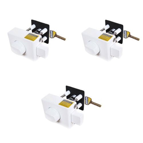 Lot de 3 Serrures HEOSAFE  clefs 