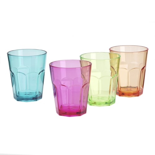 Lot de 4 verres 34 cl SODA multicolore