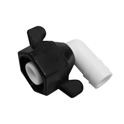 Raccord coude 12mm pour pompe