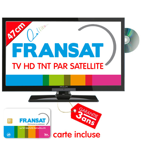 TV HD DVD 49cm Satellite intgr Fransat