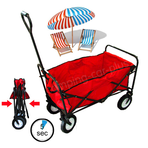 Chariot de plage pliable