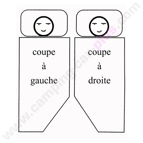 Lit tout fait 130x190 Vague coup  Gauche