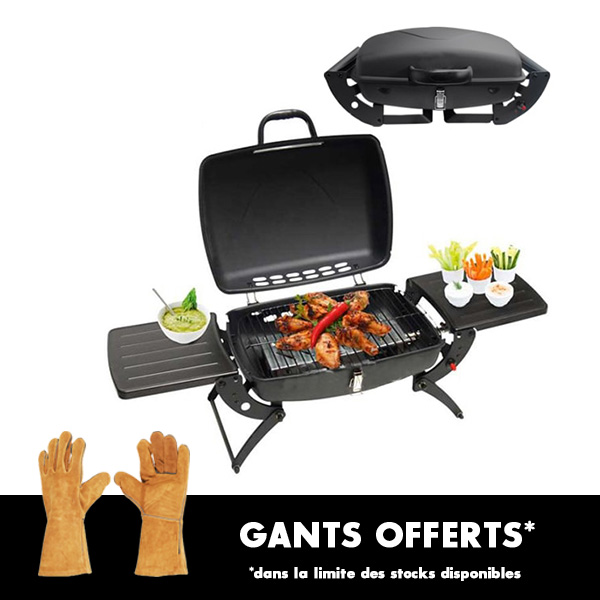 Barbecue  gaz pliant Malibu + raccord gaz