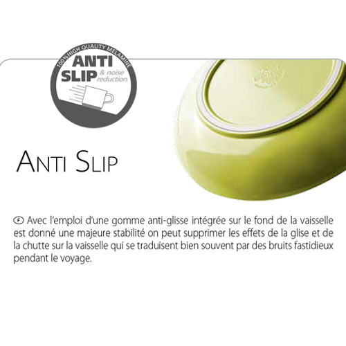 Lot de 4 HOT Mugs Mlamine antidrapants