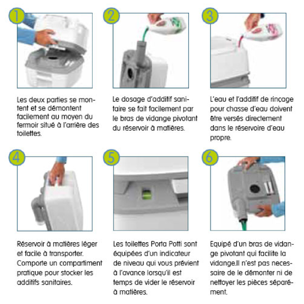 WC Porta Potti 335 + Hold Down Kit