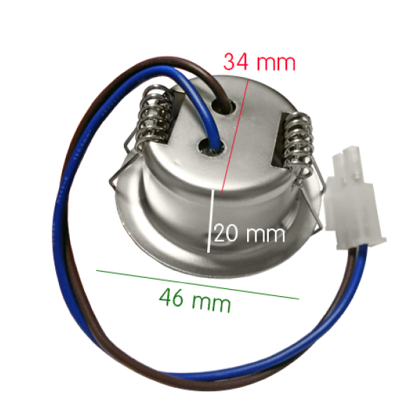 Spot 3 LED 12V 0W2 20mm encastrable