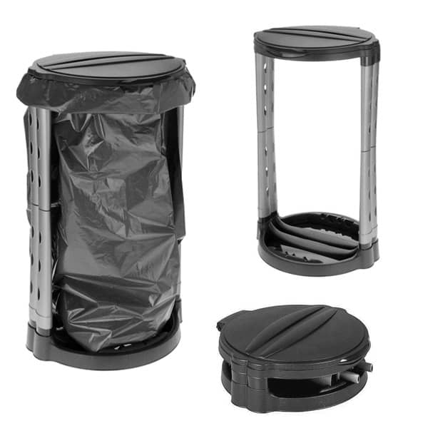 GZkedu Lot de 2 poubelles de voiture pliable portable avec 4 crochets de  siège arrière de voiture et 4 sacs poubelle étanches pour voiture,  camping-car, camping, voyage : : Auto et moto