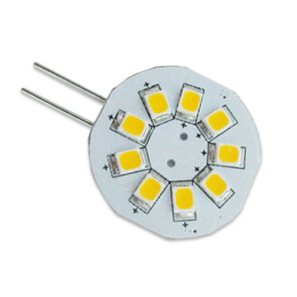 Ampoule 9 LED G4 120 Lumens 1.5W 12V 25mm chaud