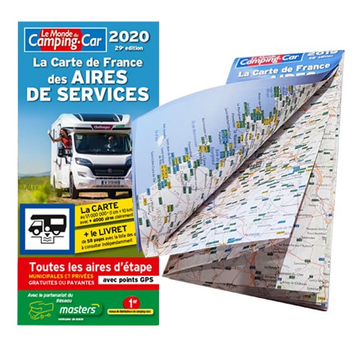 Nouvelle Carte de France des aires de services 2020