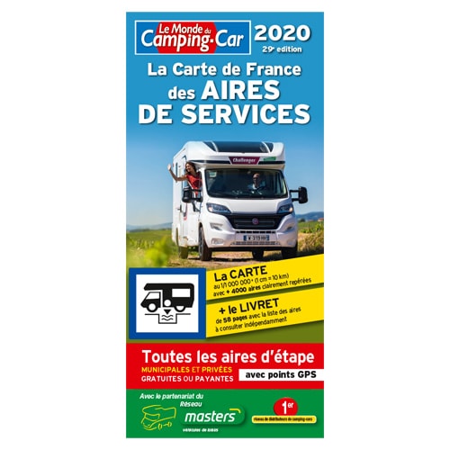 Nouvelle Carte de France des aires de services 2020