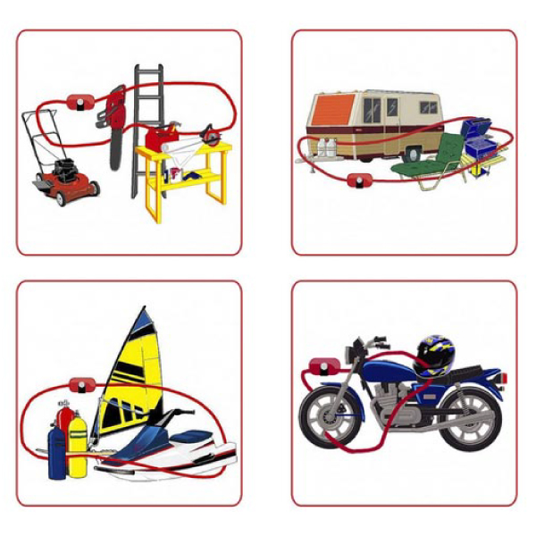 C�ble Antivol AVEC ALARME 4m60 120db