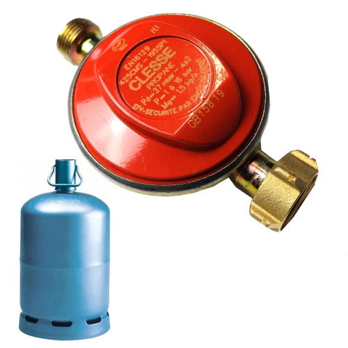 Ribitech Détendeur gaz propane nf à sécurité avec écrou dg175/b 