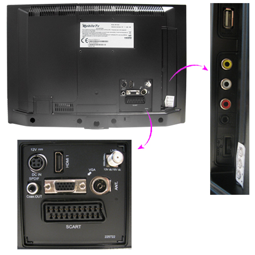 TV HD T2 LED 49cm compatible Satellite
