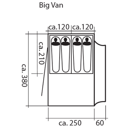 Auvent indpendant BIG VAN 3
