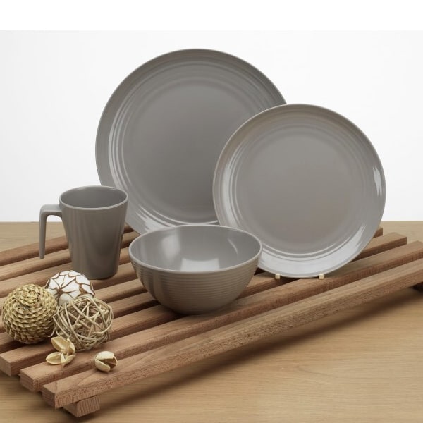 Lot de vaisselle Mlamine Seramika Latte