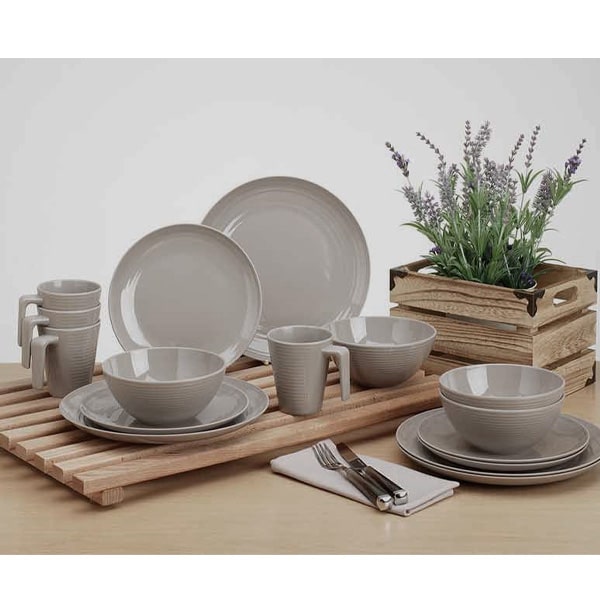 Lot de vaisselle Mlamine Seramika Latte