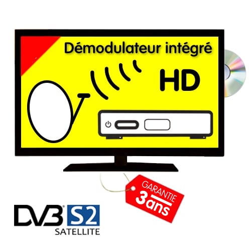 Tlvision LED T2 S2 DVD 55cm compatible Satellite