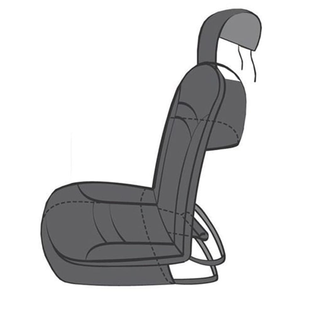 Couvre si�ge camping-car grand confort gris