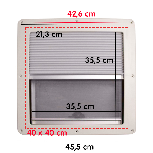 Lanterneau REMIS Vista 40x40 cm
