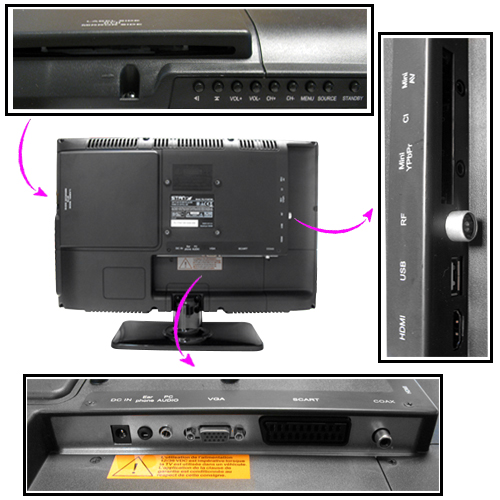 TV Stanline LED HD 43.9cm DVD