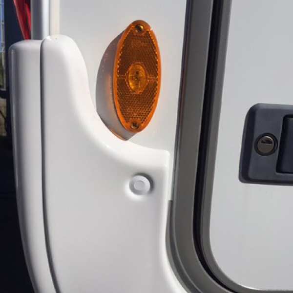 Bouton de pare choc 13mm  Gris clair