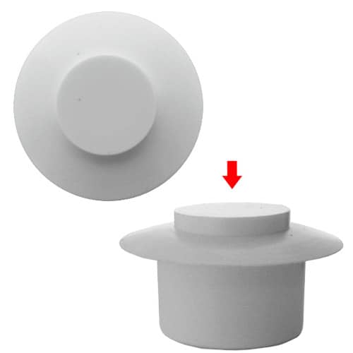 avis sur Bouton de pare choc 13mm  Gris clair
